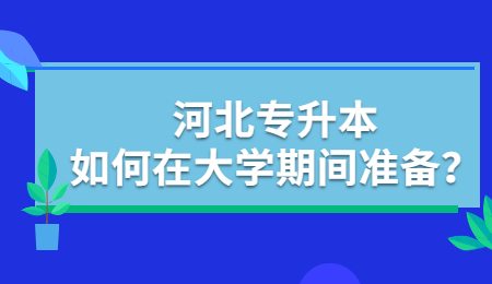 河北专升本如何在大学期间准备？