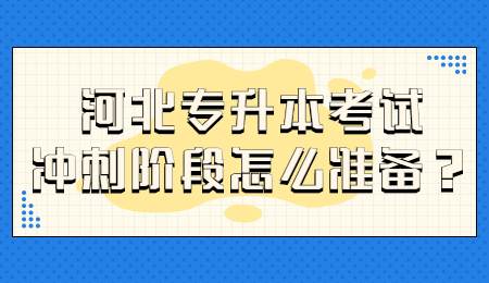 河北专升本考试冲刺阶段怎么准备？