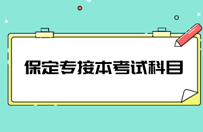 保定专接本考试科目